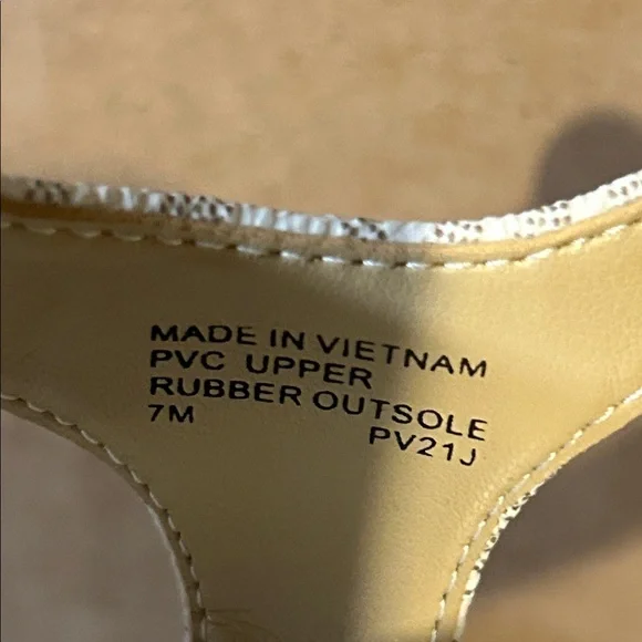 Michael Kors Women's White Logo Thong Sandals - Picture 7 of 7